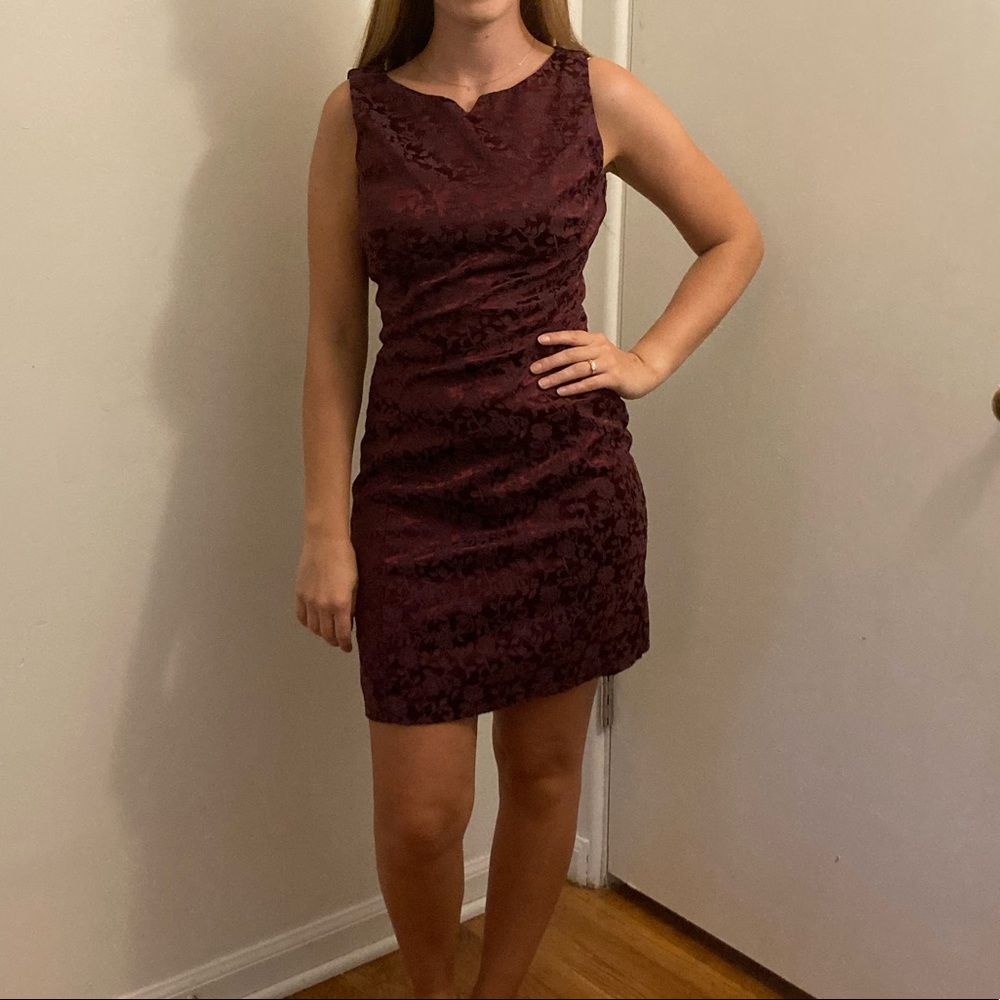 Vintage maroon dress